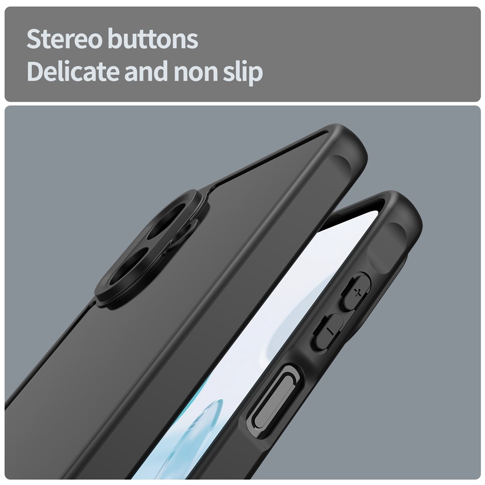 Gél tok kemény hátlappal a Samsung Galaxy A07 4G készülékhez - fekete / fekete