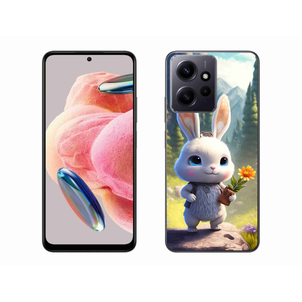 Gél borítás mmCase a Xiaomi Redmi Note 12 4G-hez - aranyos nyuszi