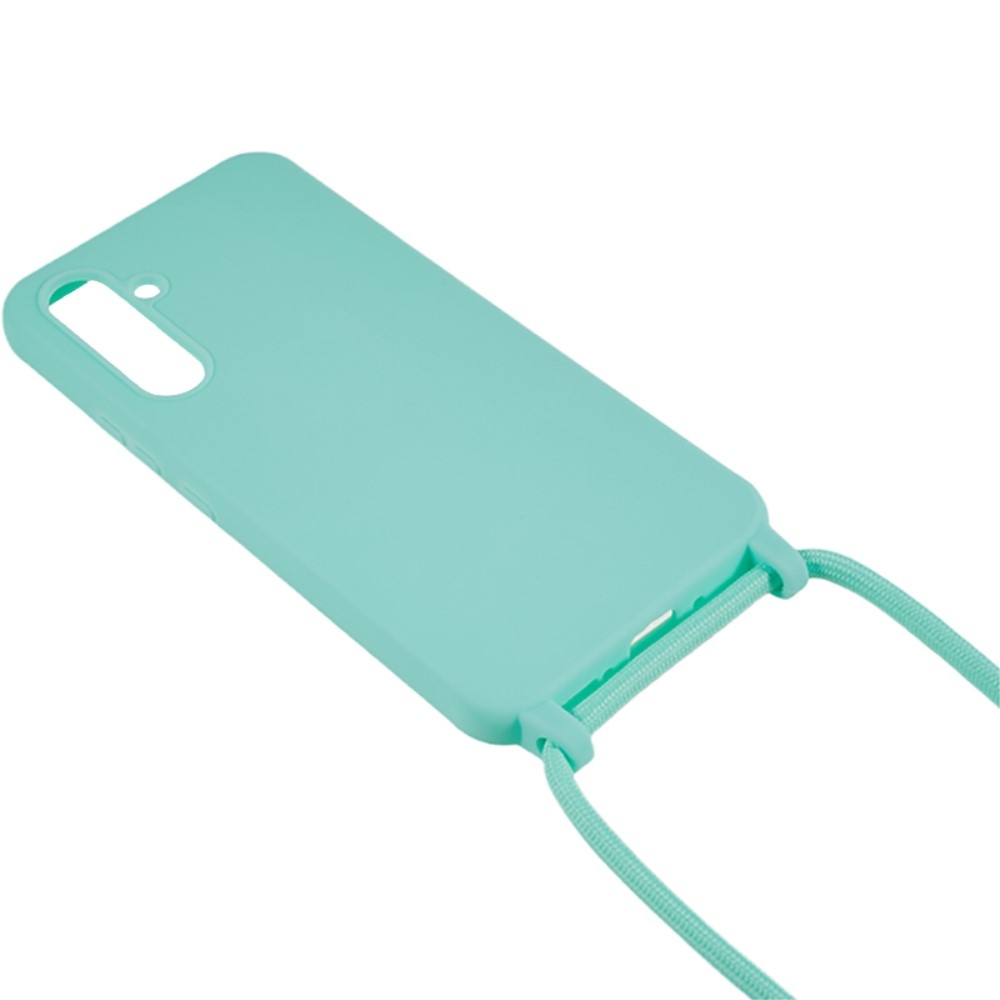 Zsinórral ellátott zselés tok Samsung Galaxy S25+ készülékhez - kékeszöld színű