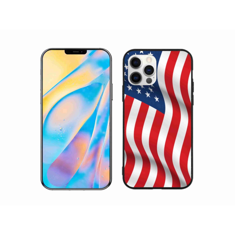 Zselés borítás mmCase iPhone 12 készülékhez - USA zászló