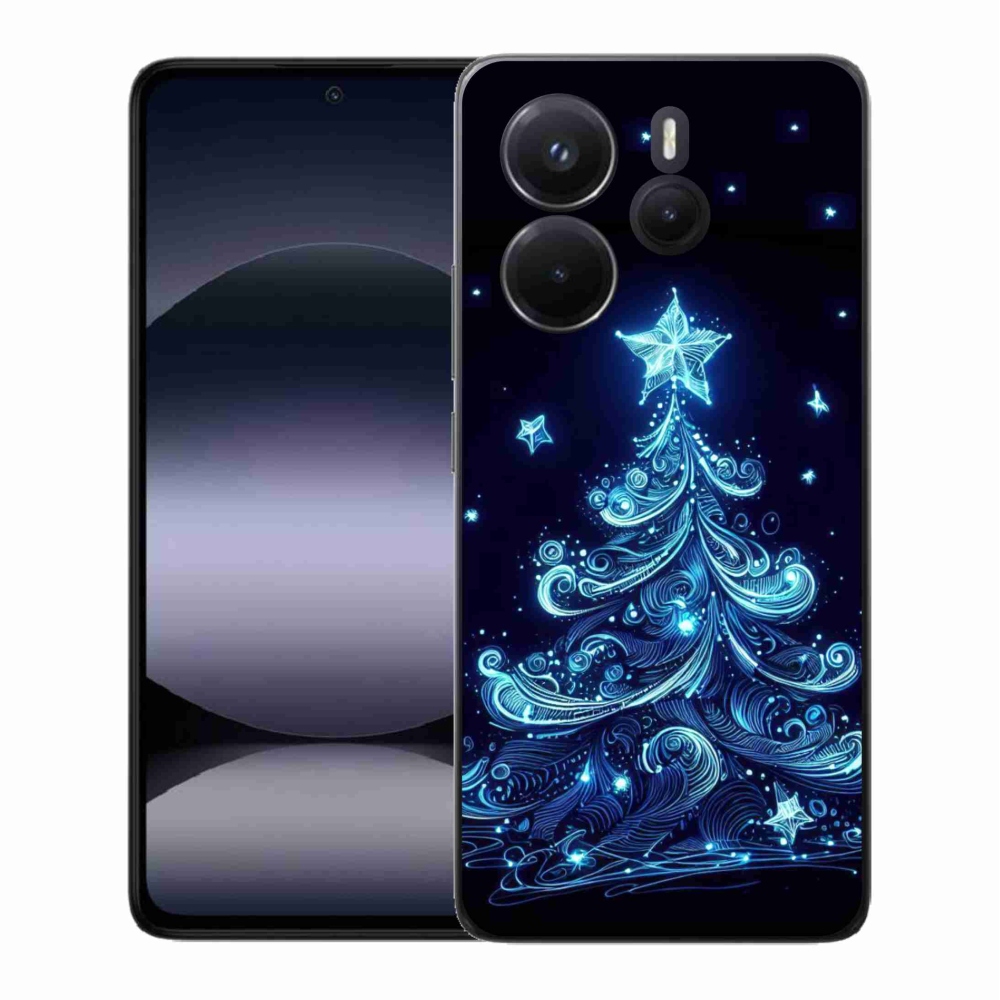 Gél borítás mmCase a Xiaomi Redmi Note 14-hez - neon karácsonyfa 4