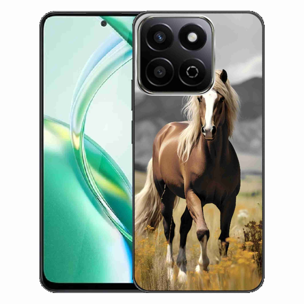 Zselés tok mmCase a Honor 200 Smart 5G készülékhez - barna ló 1