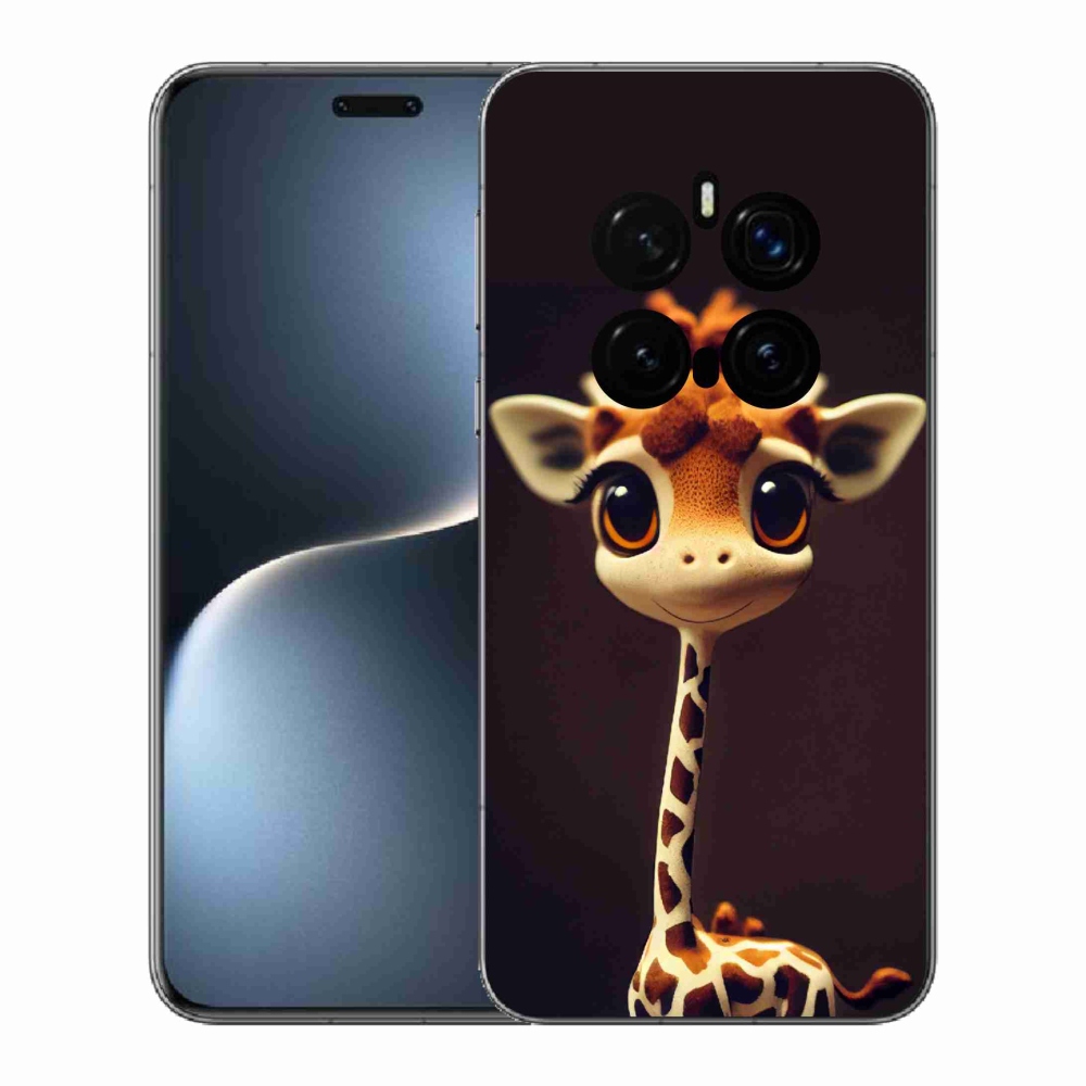 Zselés borítás mmCase a Honor Magic 7 Pro 5G készülékhez - kis zsiráf