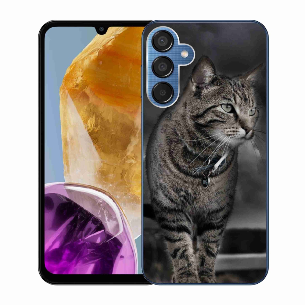 Zselés borítás mmCase Samsung Galaxy M15 5G - macska