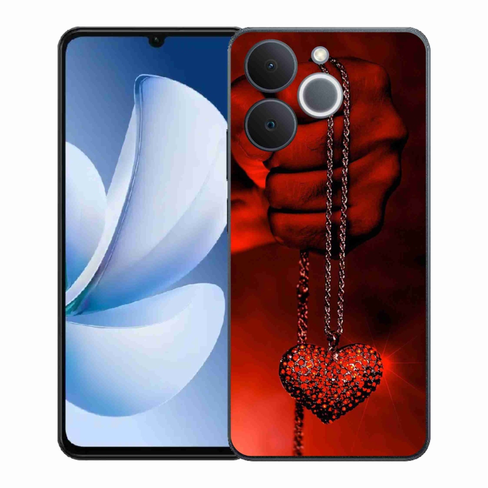 Gél borítás mmCase a Realme Note 70T számára - nyaklánc