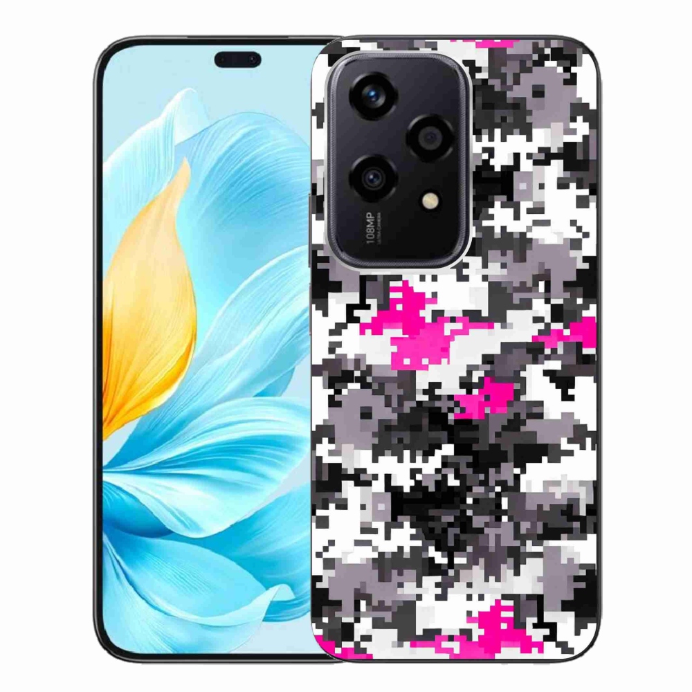 Zselés borítás mmCase a Honor 200 Lite 5G számára - álcázó minta 4