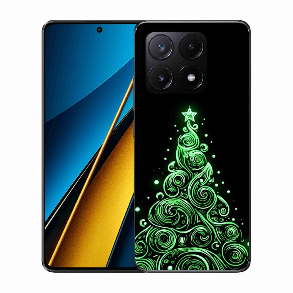 Gél borítás mmCase a Xiaomi Poco X6 Pro 5G számára - neon karácsonyfa 3