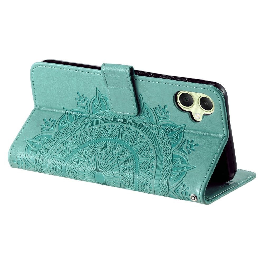 Mandala könyv tok a Samsung Galaxy A06 4G készülékhez - teáskék színű