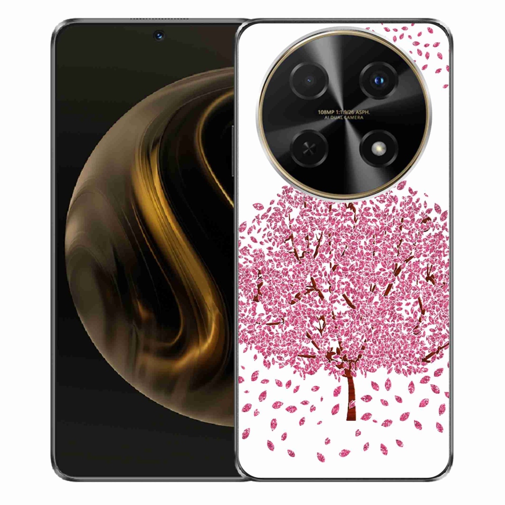 Gél borító mmCase a Huawei Nova 12i készülékhez - rajzfilmfa levelekkel