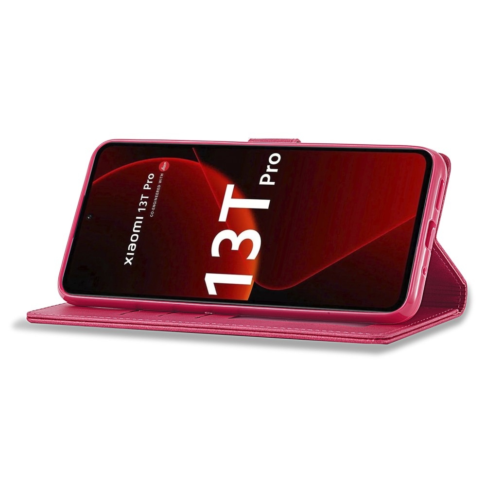 IMEEKE könyv tok Xiaomi 13T/13T Pro - rózsa