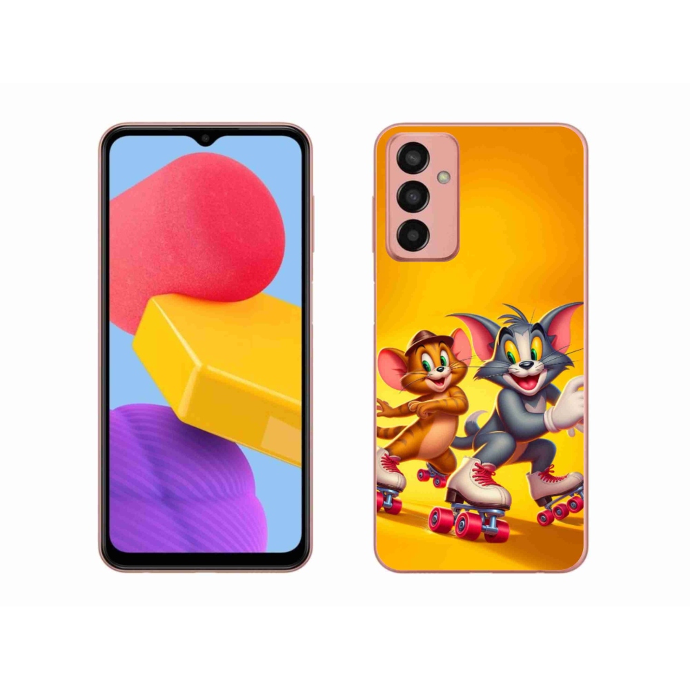 Zselés borítás mmCase Samsung Galaxy M13 készülékhez - tom and jerry