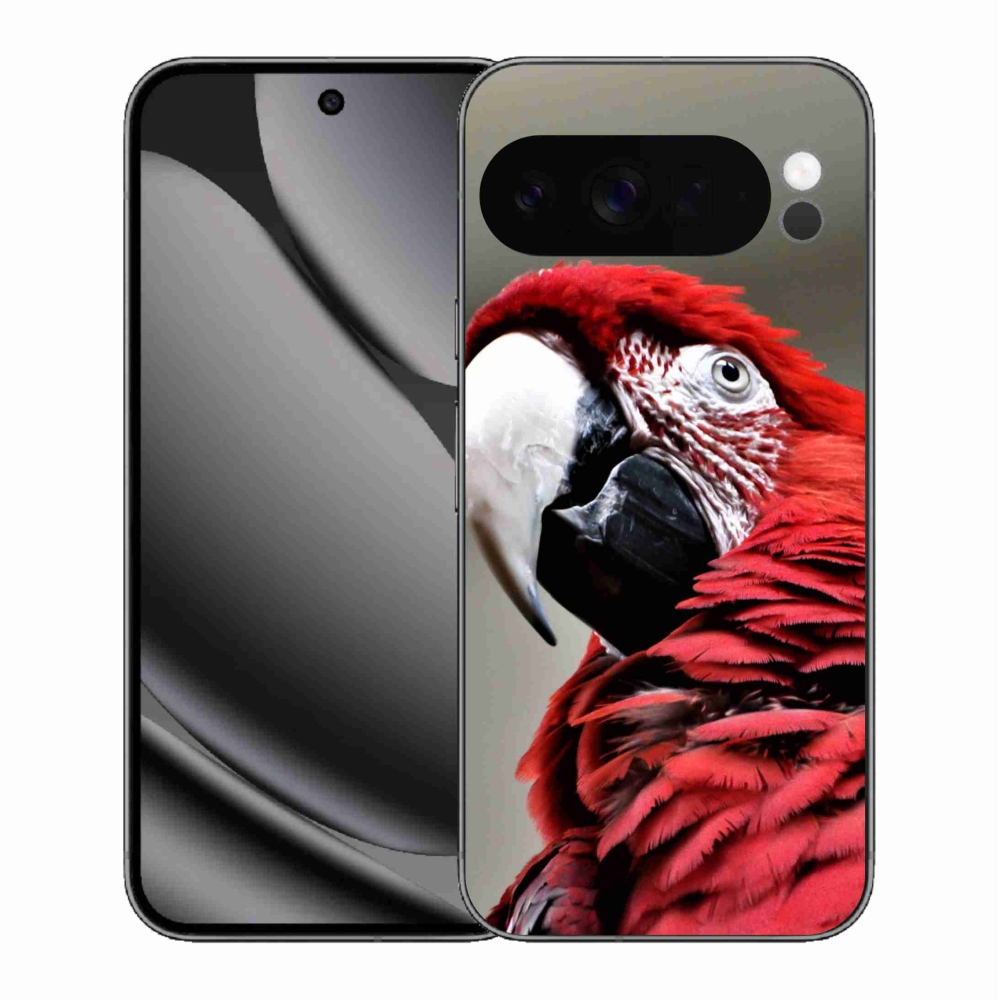 Zselés borítás mmCase a Google Pixel 10 Pro XL-hez - papagáj ara piros