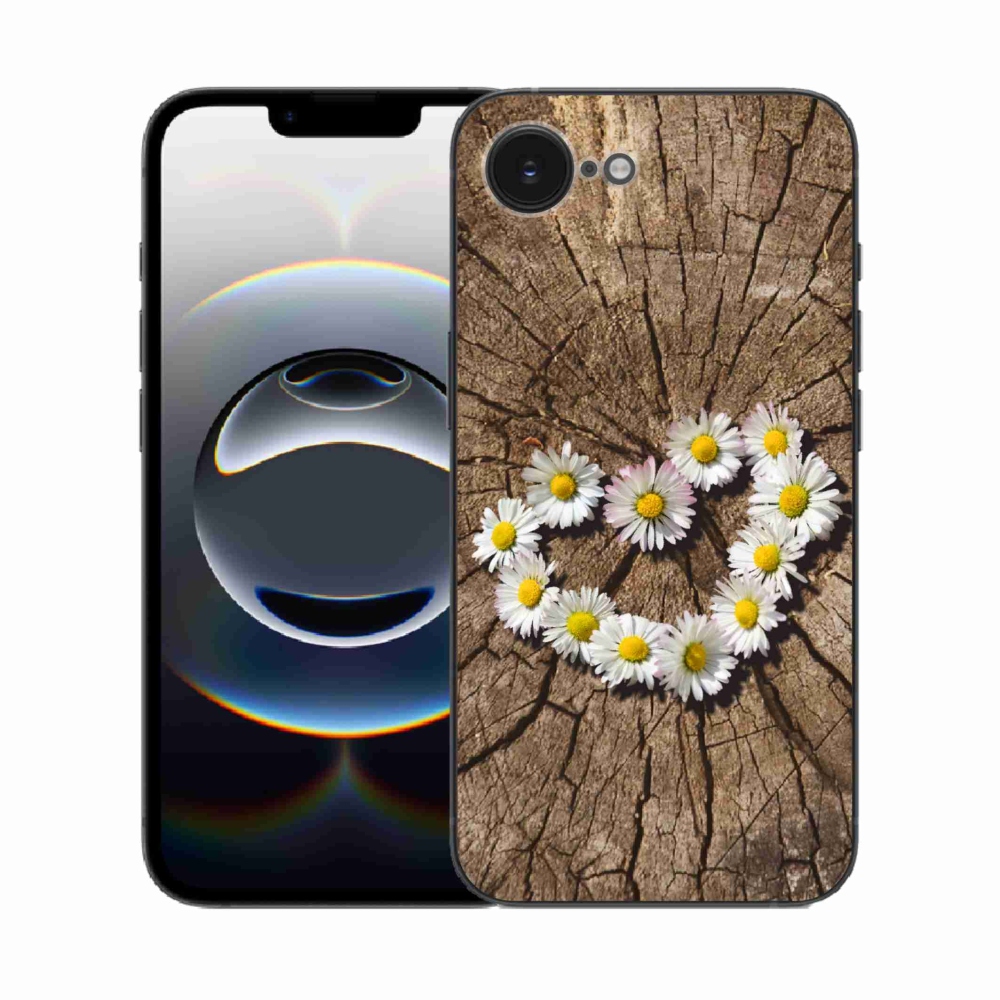 Gél borítás mmCase iPhone 16e készülékhez - Százszorszép szív