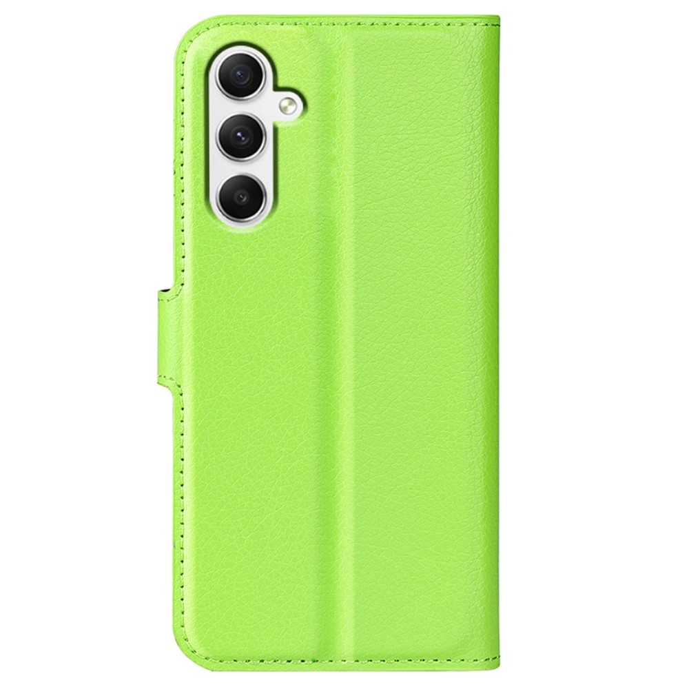 Litchi könyv tok Samsung Galaxy A35 5G - zöld