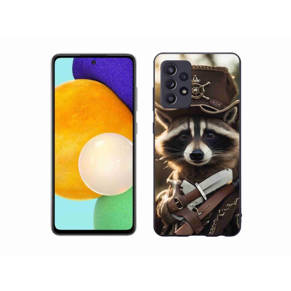 Zselés borítás mmCase Samsung Galaxy A52/A52 5G - mosómedve egyenruhában