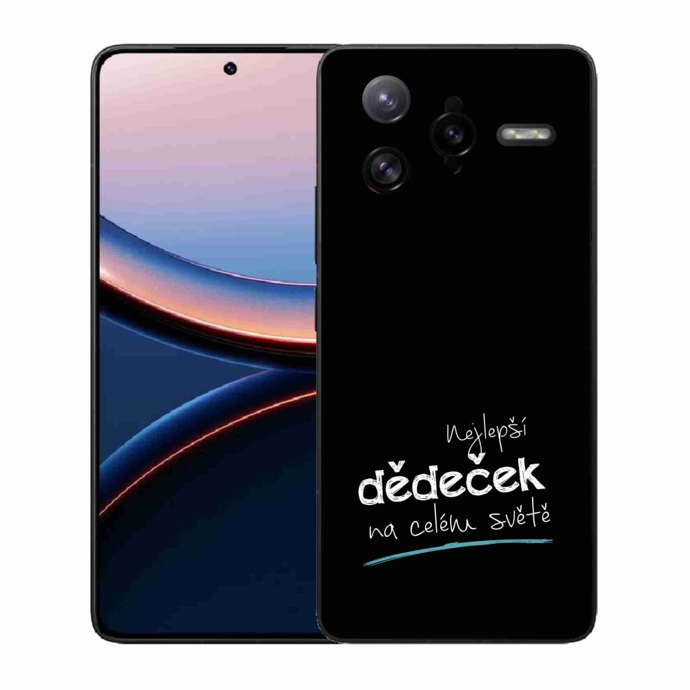 Gél borító mmCase a Xiaomi Poco F7 Ultra - a legjobb nagypapa 3 fekete háttérrel