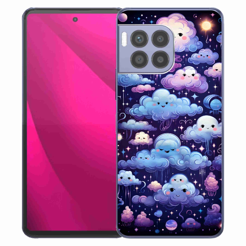 Zselés borítás mmCase a T-Mobile T Phone 2 Pro készülékhez - felhők