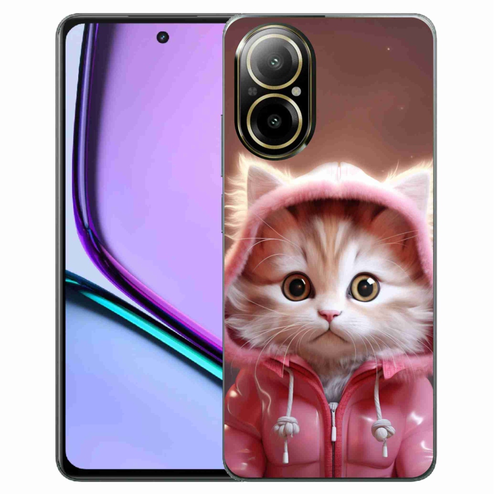 Gél borító mmCase a Realme C67 készülékhez - aranyos cica 3