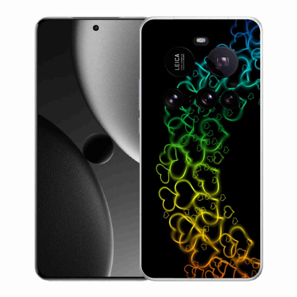 Gél borítás mmCase a Xiaomi 15 Ultra számára - színes szívek