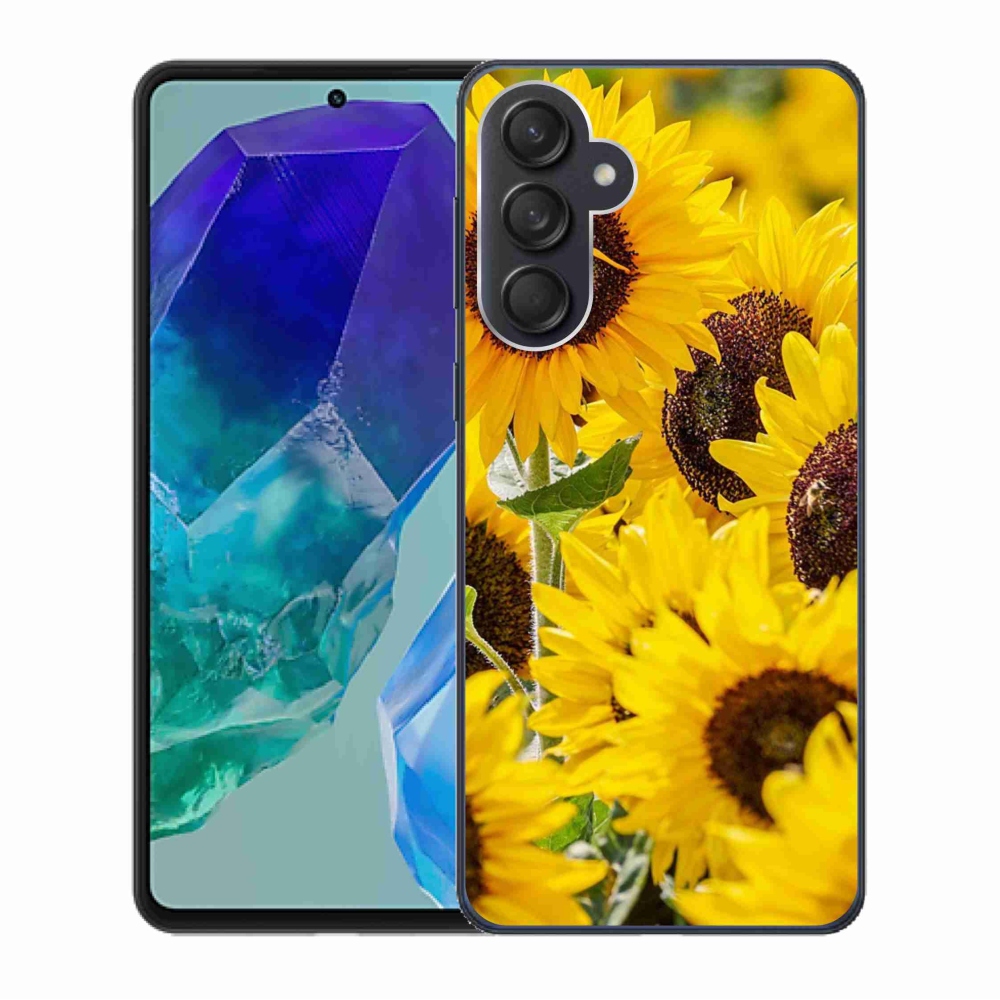Zselés borítás mmCase Samsung Galaxy M55 5G - Napraforgó