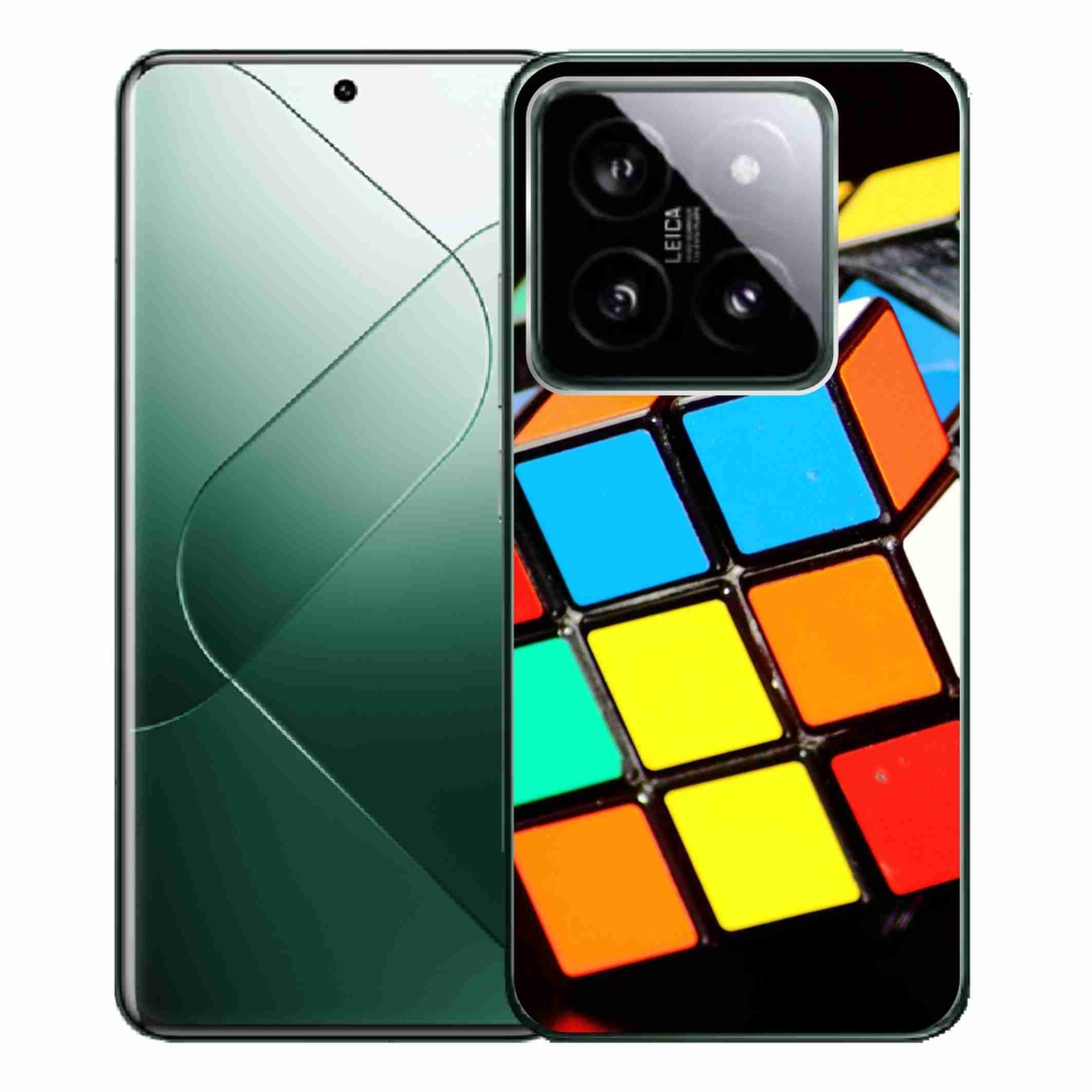 Gél tok mmCase a Xiaomi 14 Pro számára - Rubik kocka