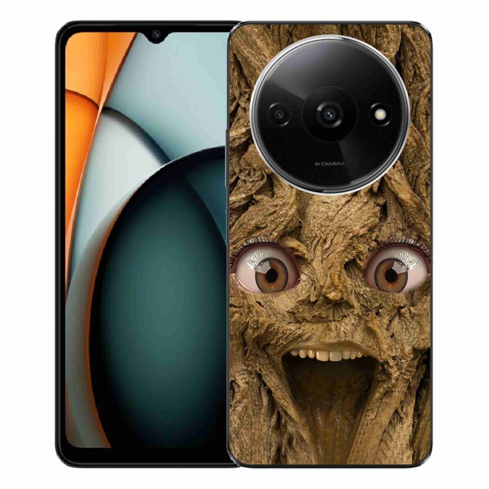 Gél borítás mmCase a Xiaomi Redmi A3-hoz - vidám fa szemekkel