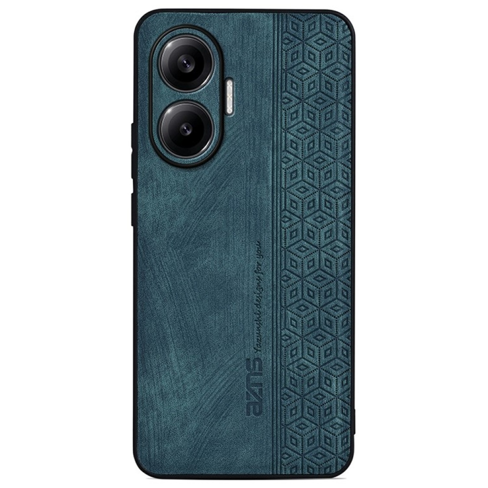 AZNS zselés tok PU bőrrel borítva a Xiaomi Poco F7 5G számára - zöld