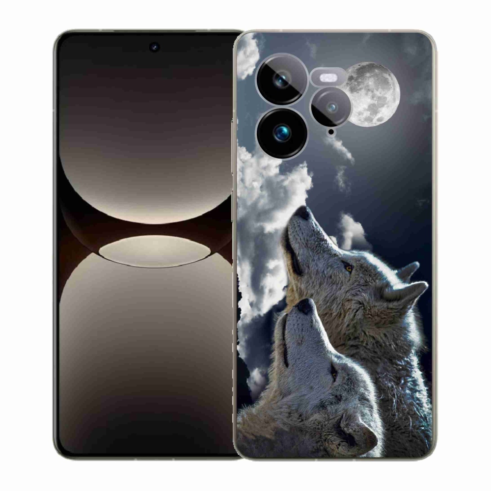 Gél borítás mmCase a Realme GT 7 Pro 5G számára - farkasok