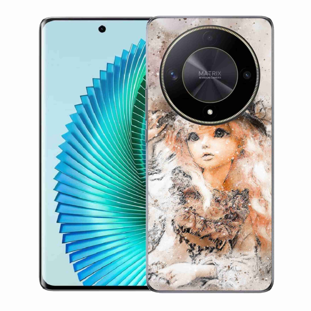 Gél borítás mmCase a Honor Magic 6 Lite 5G készülékhez - lány sapkával