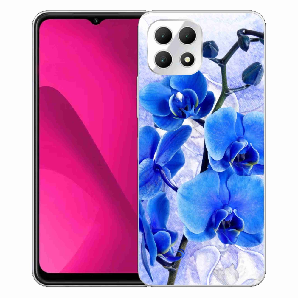 Zselés borítás mmCase a T-Mobile T Phone 2 készülékhez - kék virágok