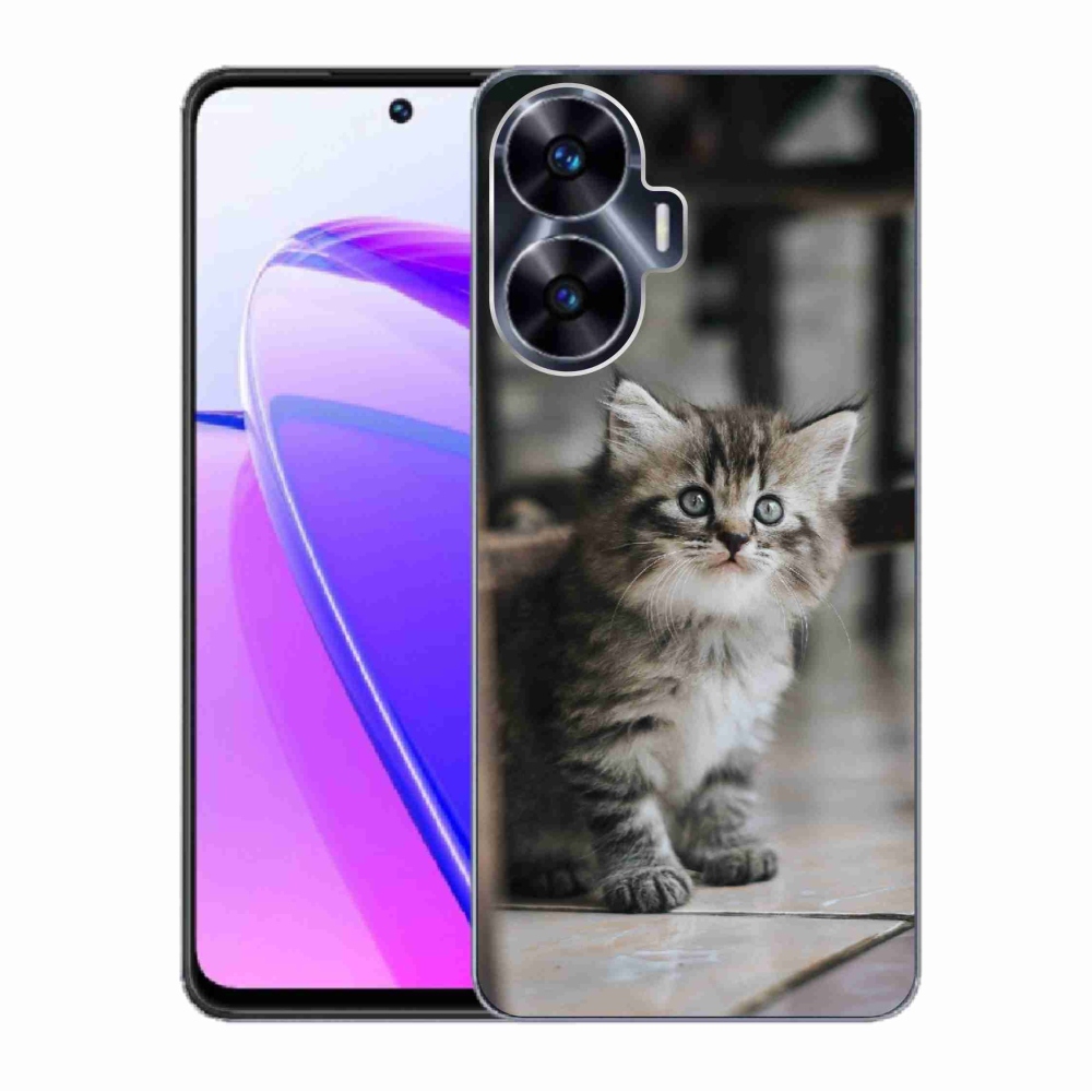 Gél borító mmCase a Realme C55 készülékhez - cica