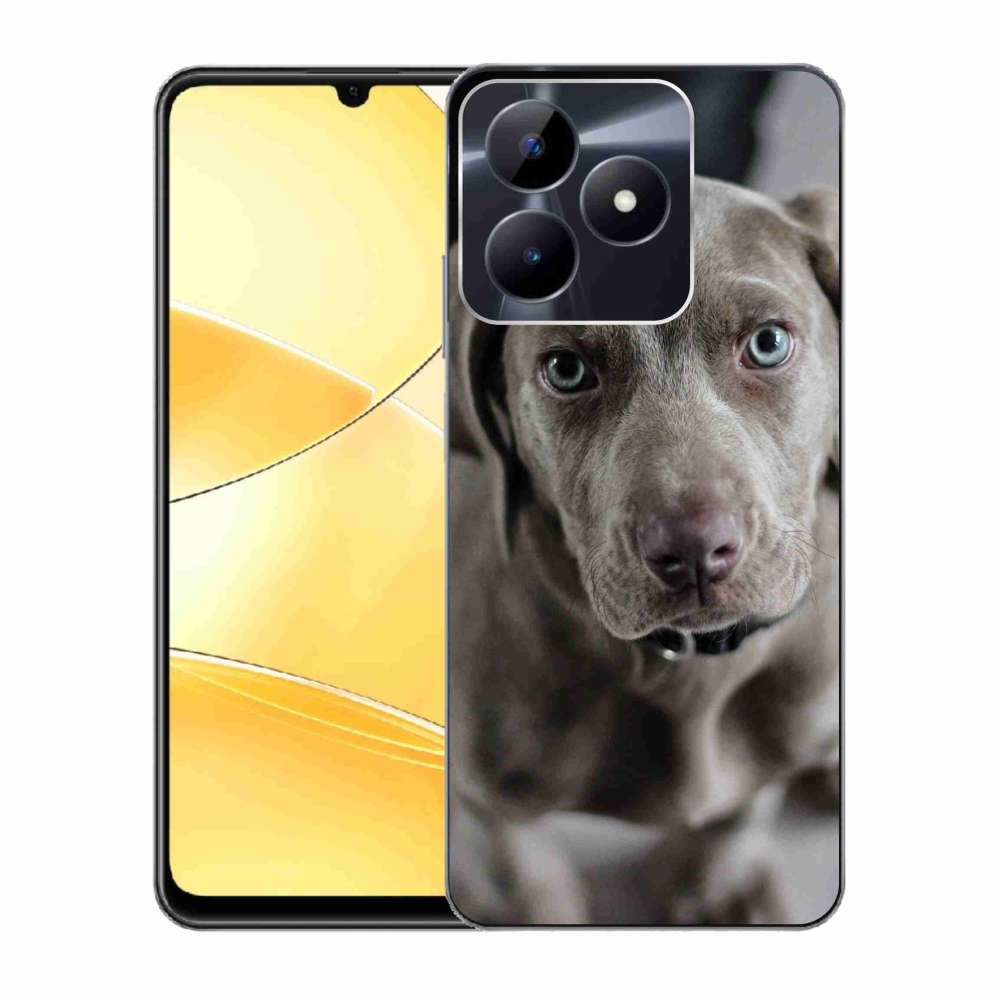 Gélhüvely mmCase a Realme C51/C53 készülékhez - Weimaraner