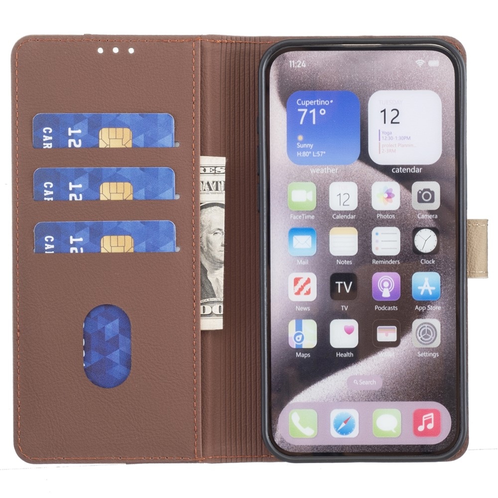 BNF DUO könyvtáska Samsung Galaxy A36 5G - barna