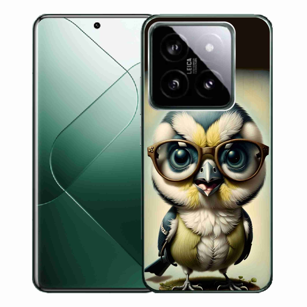 Zselés borítás mmCase a Xiaomi 14 Pro - cub szemüveggel