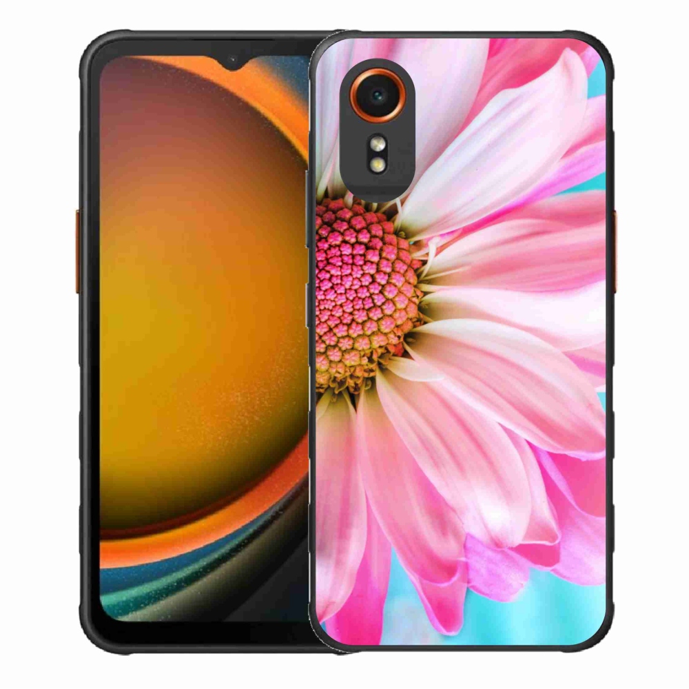 Gél védőhuzat mmCase Samsung Galaxy Xcover 7 - rózsaszín virág