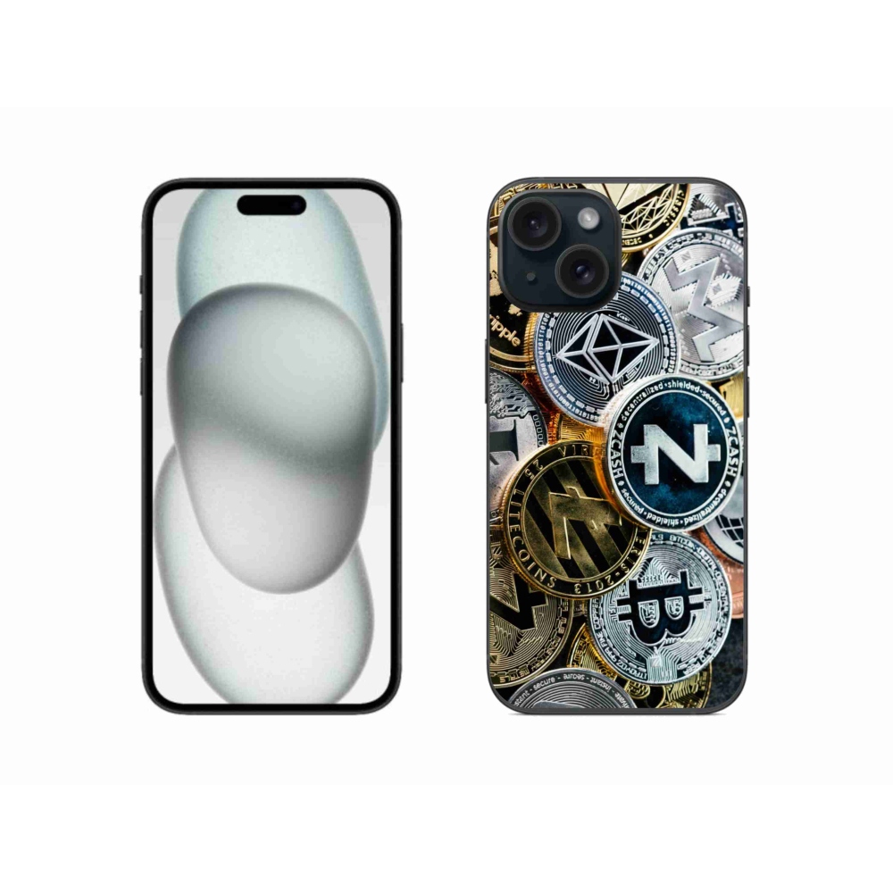 Gél borítás mmCase iPhone 15 készülékhez - kriptovaluták