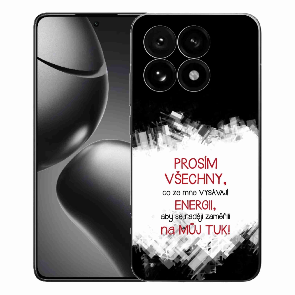 Gél borító mmCase a Xiaomi 15T-hez - vicces szöveg 1 piros