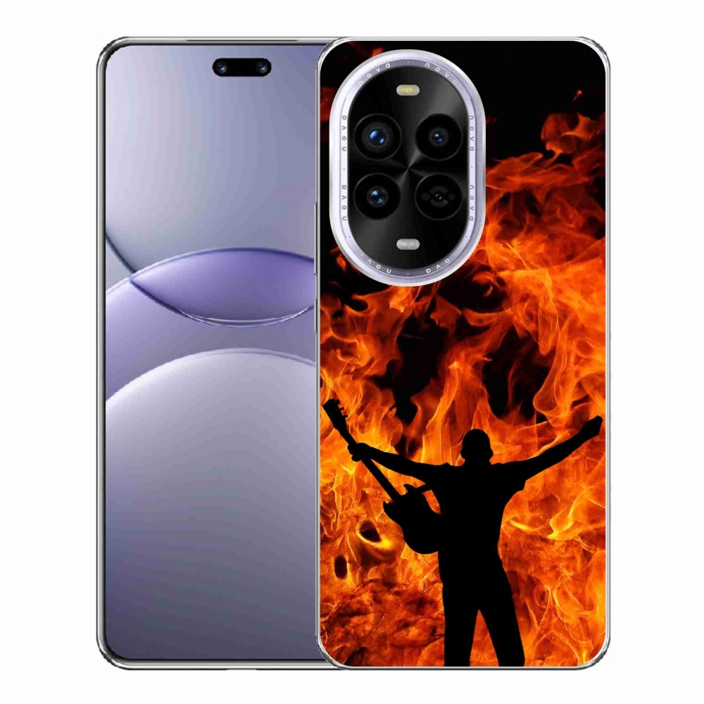 Gél borítás mmCase a Huawei Nova 13 Pro 5G-n - zenész és tűz