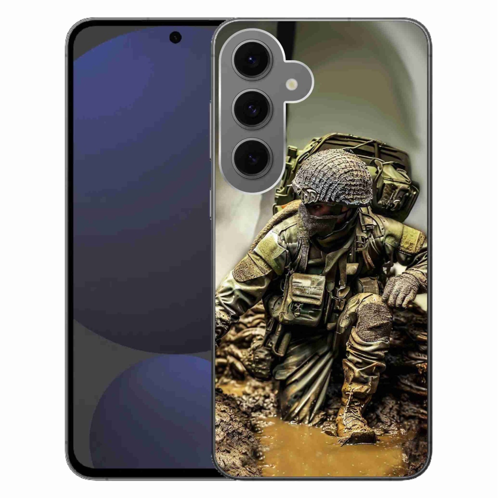 Zselés borítás mmCase Samsung Galaxy S24 FE - katonás