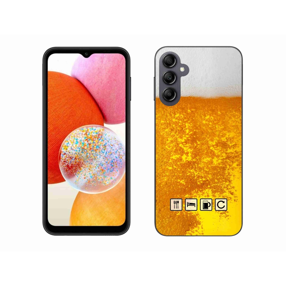 Gél borítás mmCase Samsung Galaxy A14 4G/5G - sör motívum 3