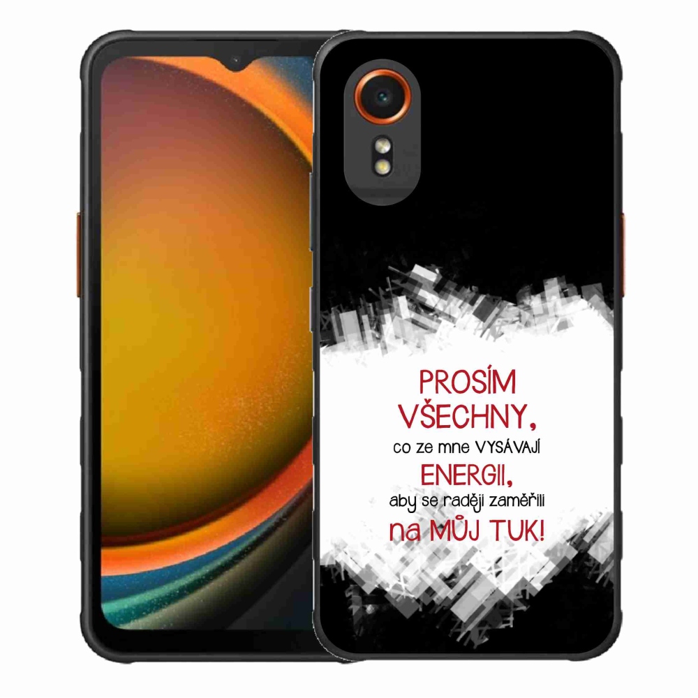 Gél borító mmCase Samsung Galaxy Xcover 7 - vicces szöveg 1 piros