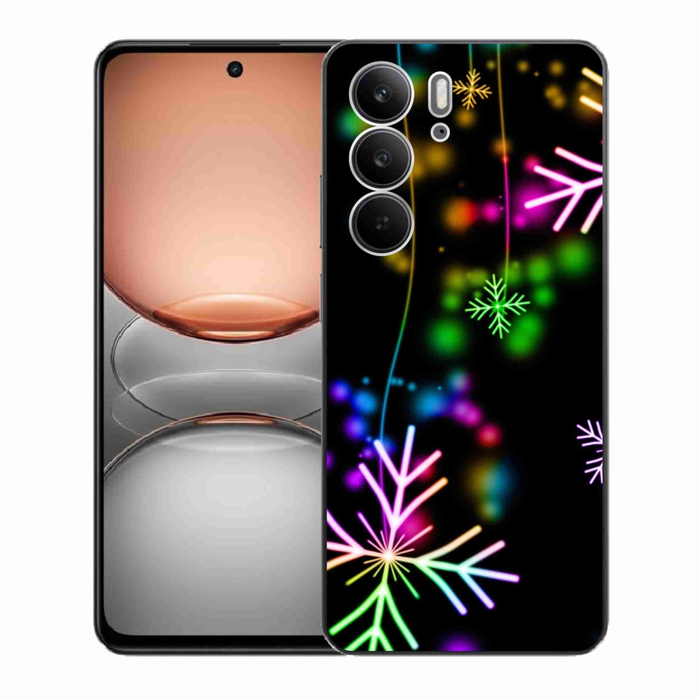 Zselés borítás mmCase a Realme C75 készülékhez - színes pelyhekkel