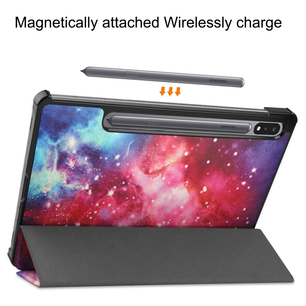 Nyomtatás intelligens záró tok Samsung Galaxy Tab S9+/Tab S10+ - space