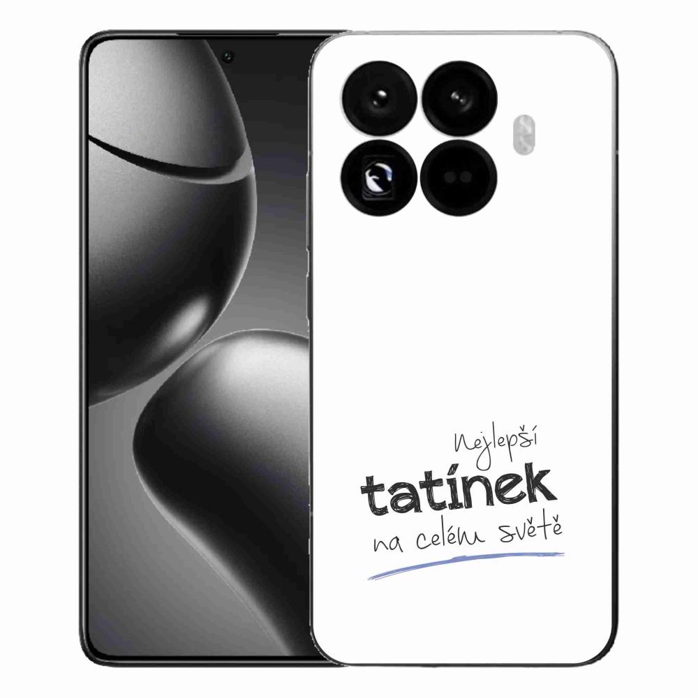 Gél borító mmCase a Xiaomi 15T Pro - legjobb apuci 4 fehér háttérrel