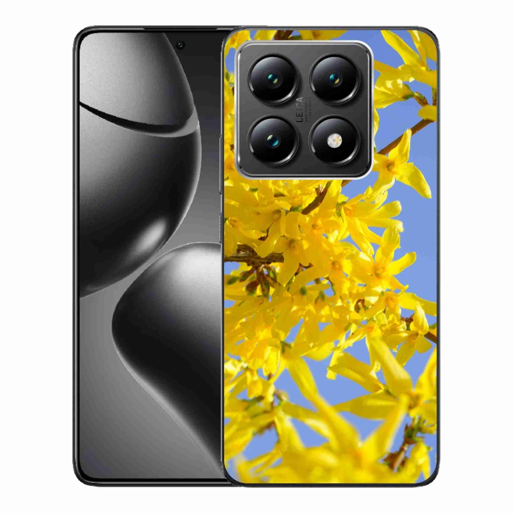 Gél borító mmCase a Xiaomi 14T-hez - sárga virágok