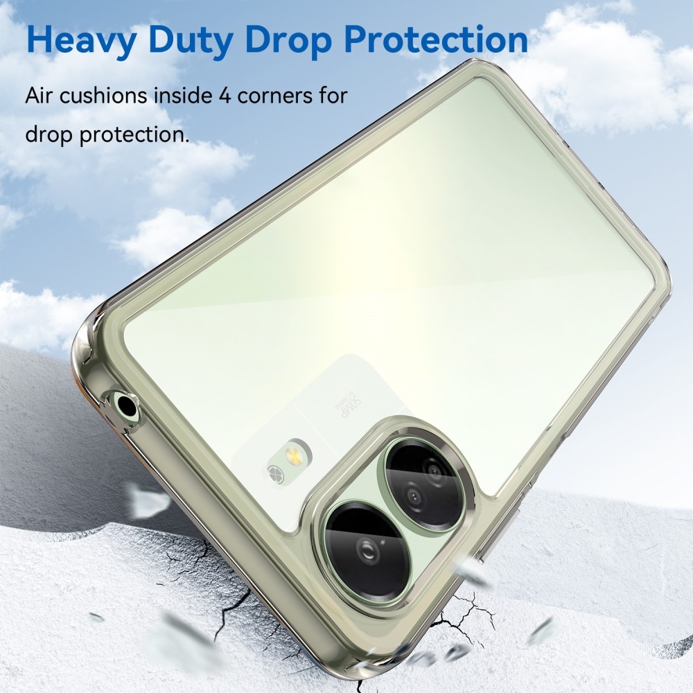 Gél tok rögzített hátlappal Xiaomi Poco C65/Redmi 13C - szürke