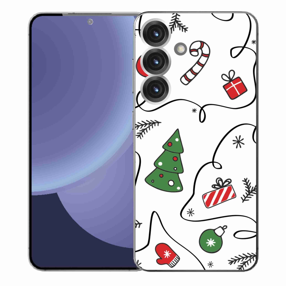 Gél borítás mmCase Samsung Galaxy S25+ készülékhez - karácsonyi motívumok