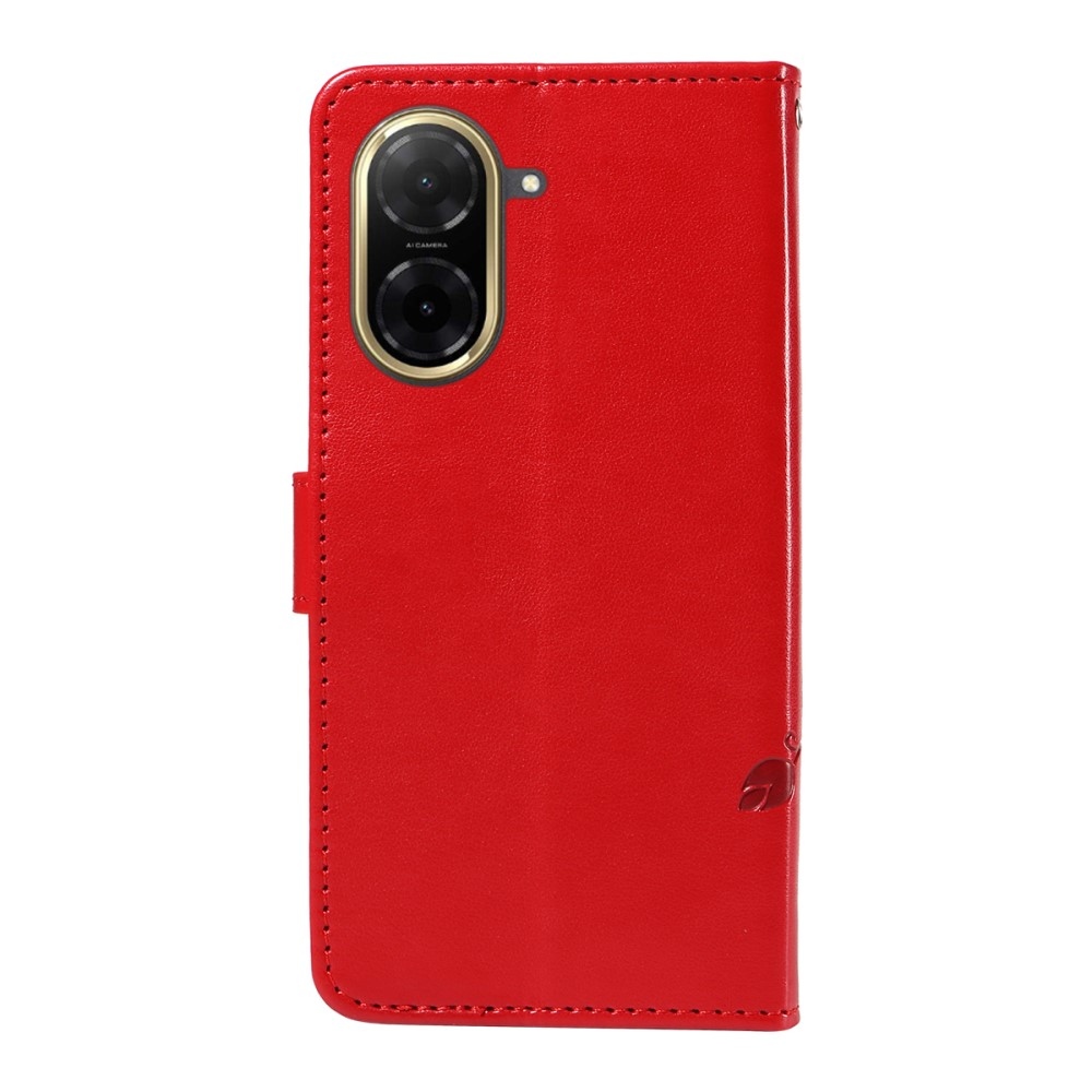 Virágos könyv tok Xiaomi Redmi A5 (173.45x79.35x8.45mm) - piros