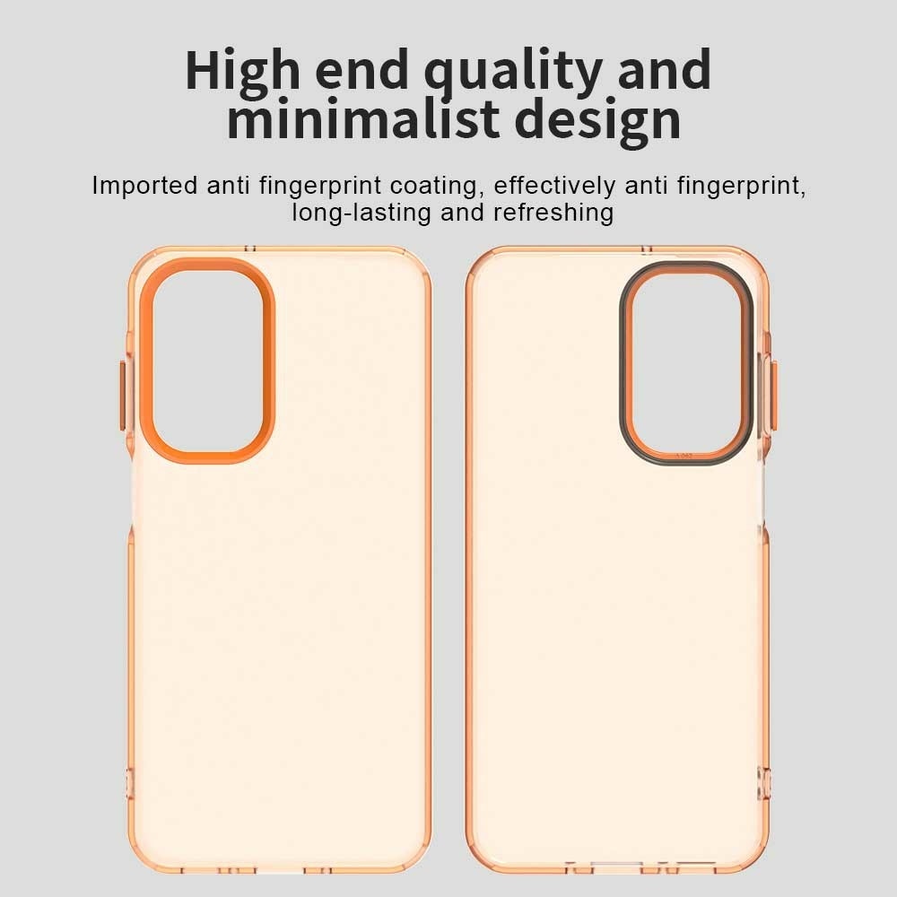 Candy matt zselés tok Samsung Galaxy A26 5G - narancssárga színben