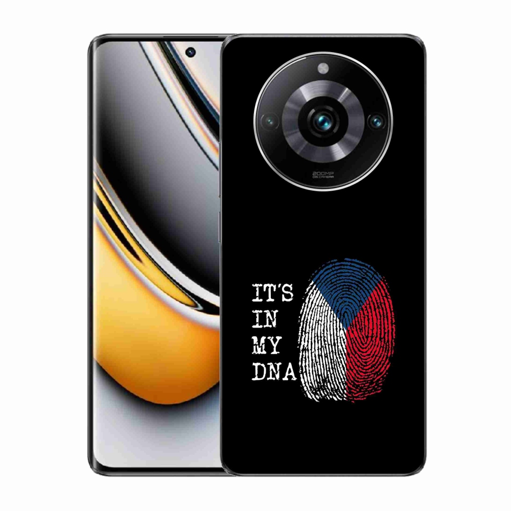 Gél borítás mmCase a Realme 11 Pro/11 Pro+ - zászlós ujjlenyomat fekete háttérrel